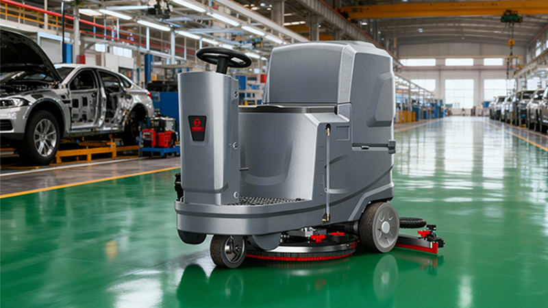 工業洗地機：汽車制造與零部件廠的油污克星與效率革命